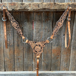 Light Oil Floral Whipstitch Triangle / Gladiator Breastcollar #56280