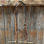 Light Oil Floral Whipstitch Triangle / Gladiator Browband/ One Ear Breastcollar Tack Set