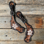 Triple Tone Floral Spur Straps