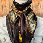 35X35" Golden Rod Paisley Wild Rag / Scarf WR3P
