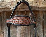 Teal Diamond Scalloped Browband Headstall / Bridle #24374