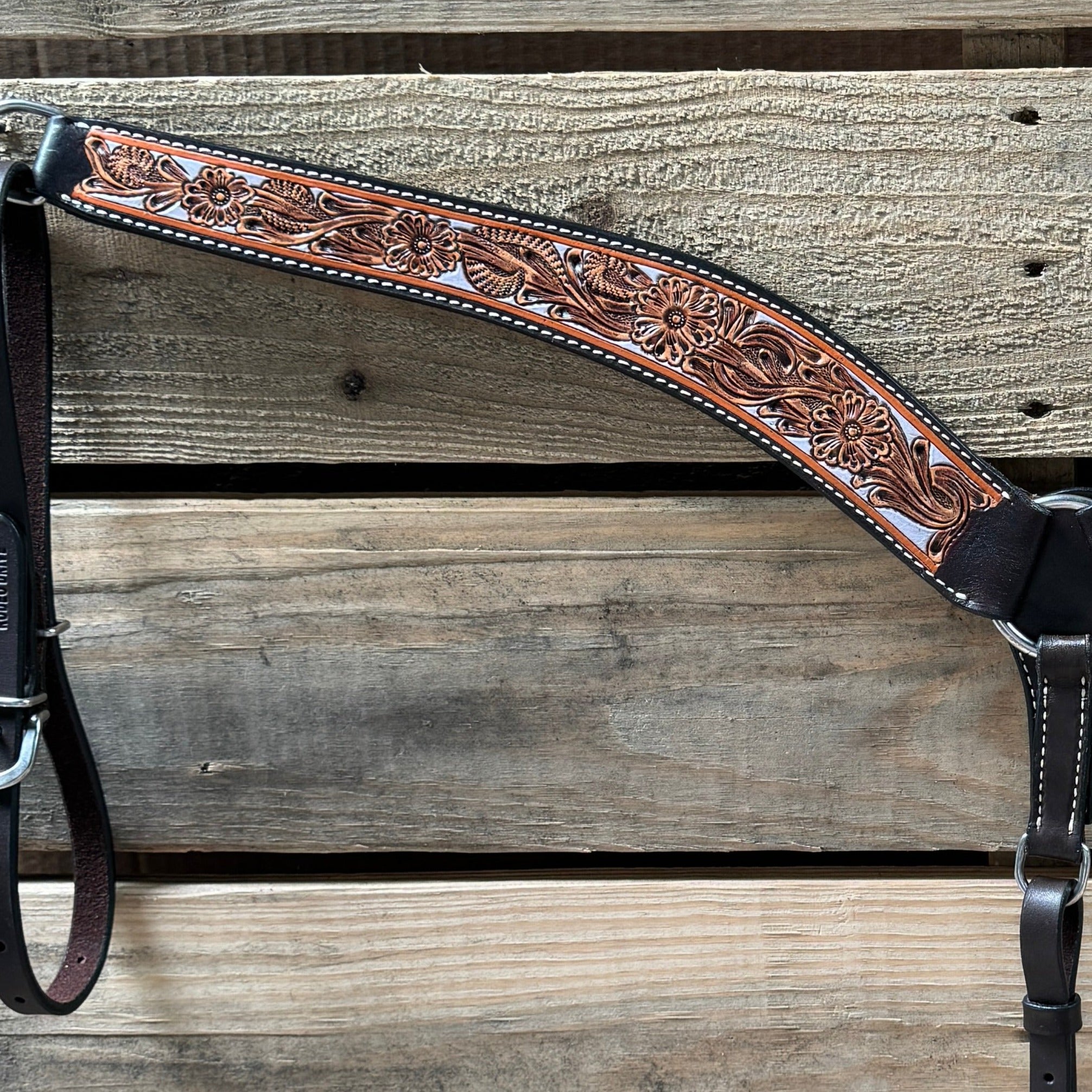 Hand Painted Floral Breastcollar #56277