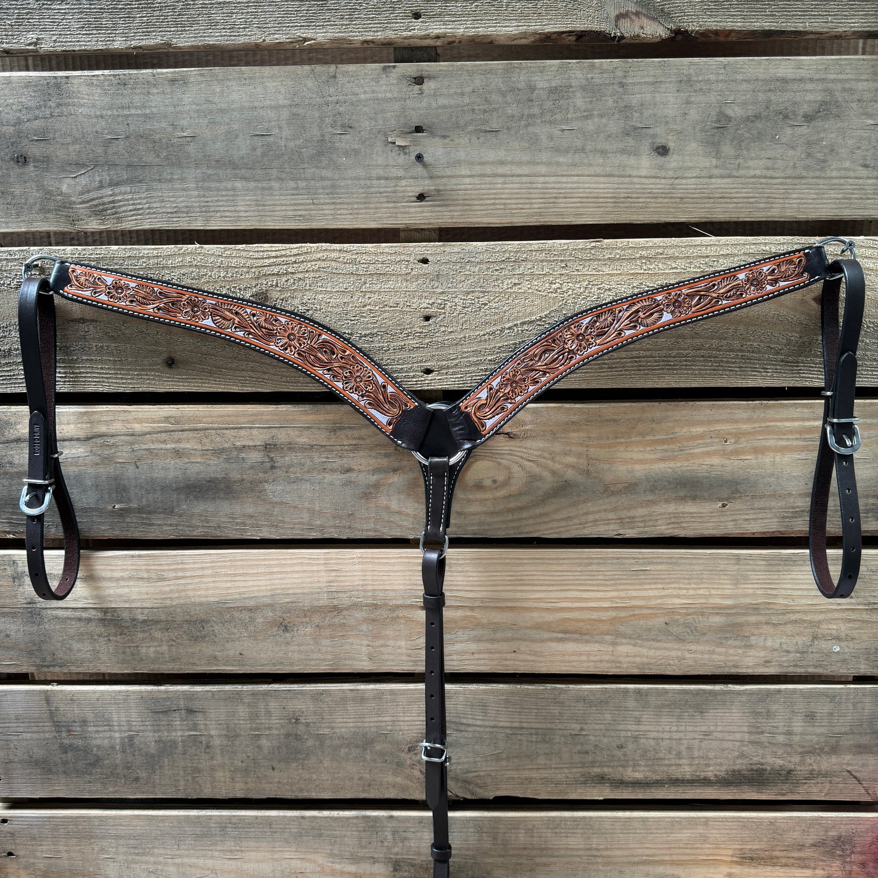 Hand Painted Floral Breastcollar #56277