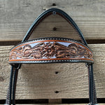Hand Painted Floral Browband Headstall / Bridle #24380