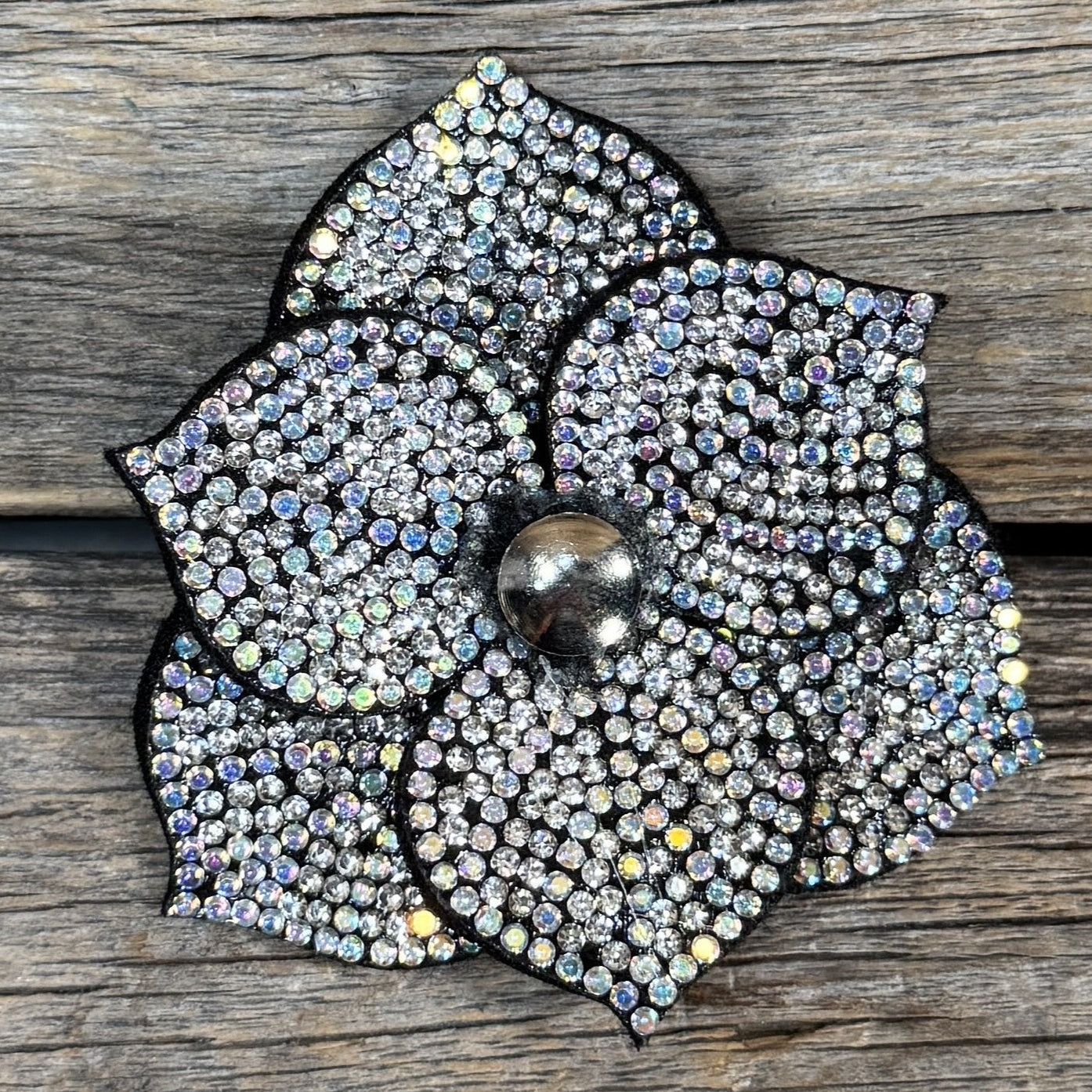 Elegant Flower Rhinestone Rosette