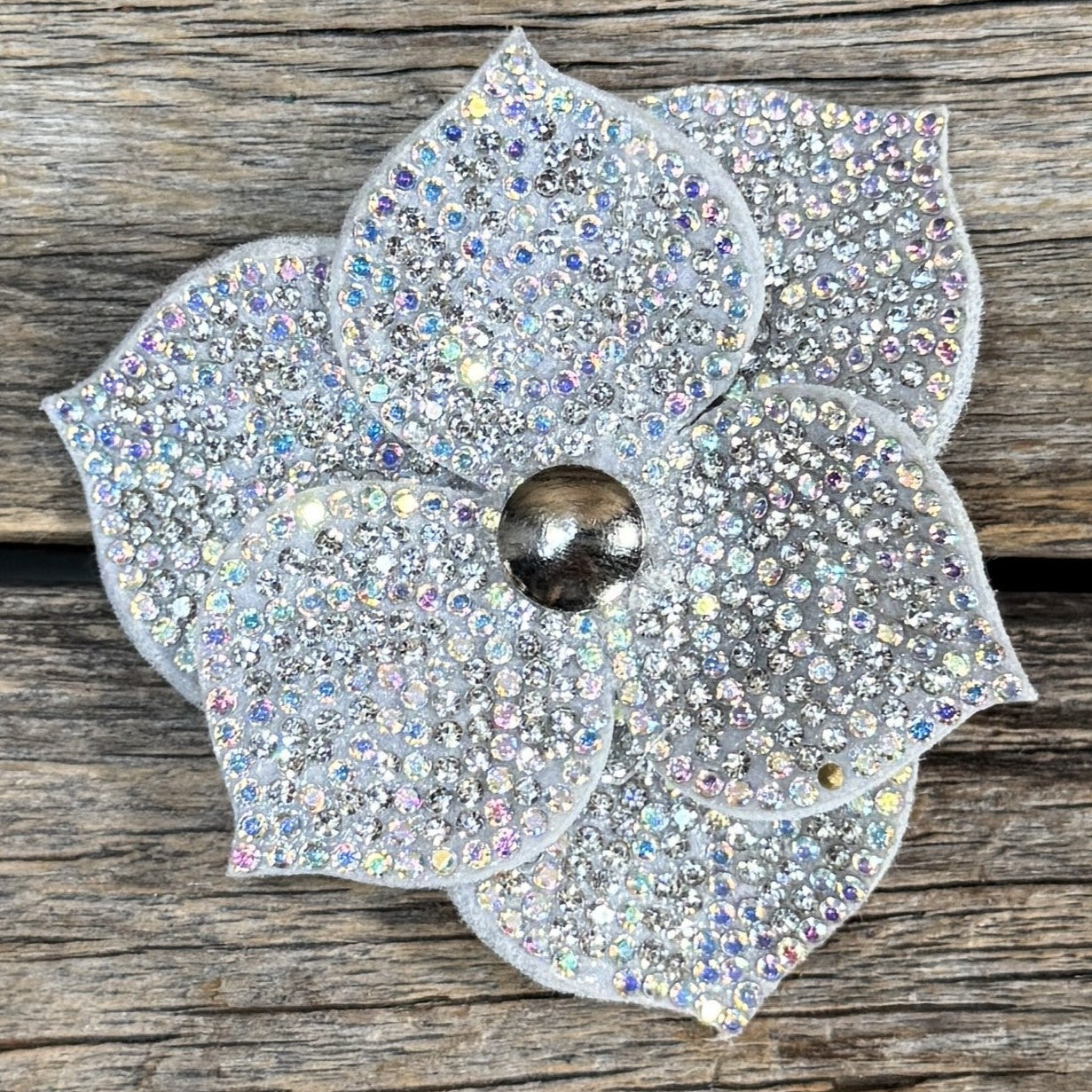 Elegant Flower Rhinestone Rosette