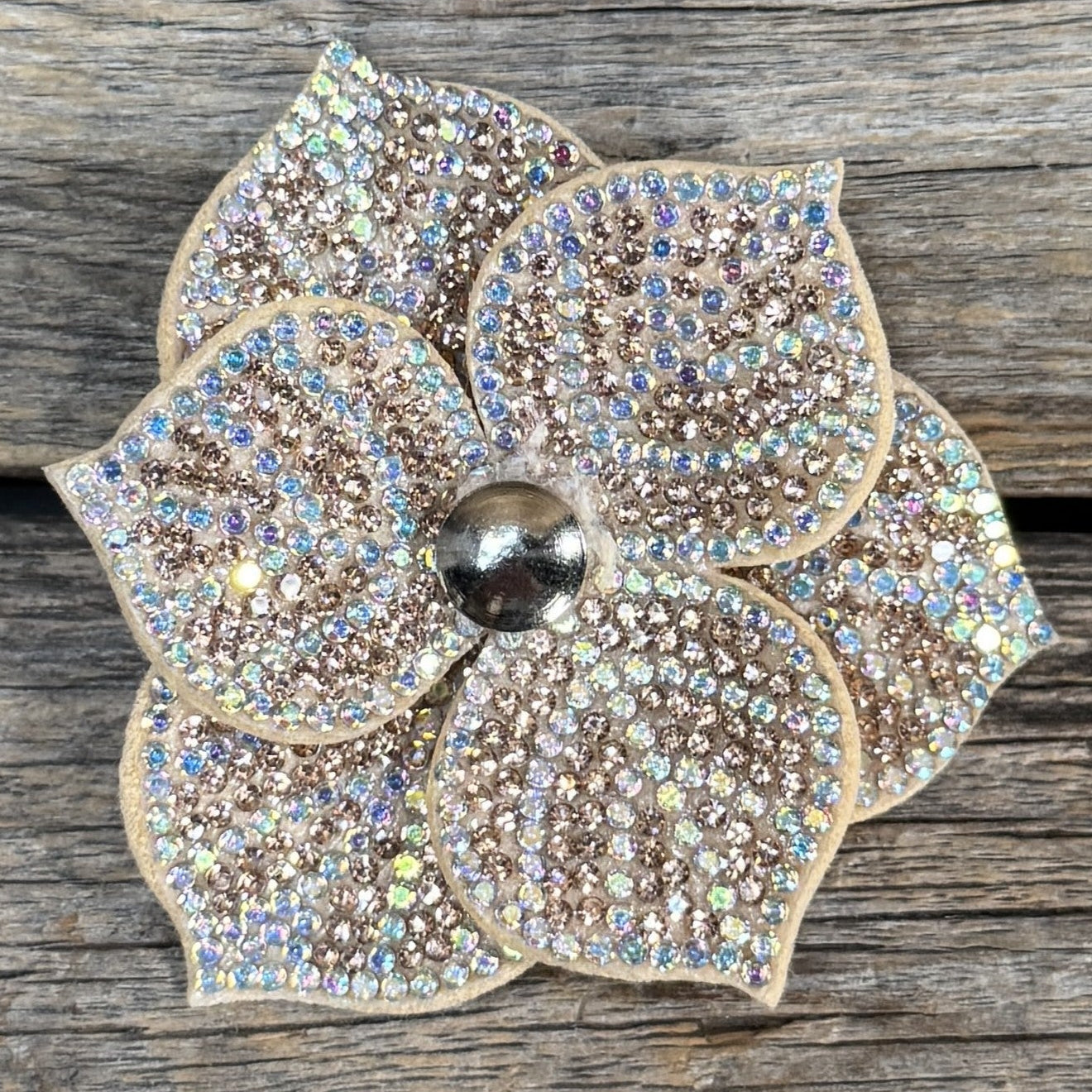 Elegant Flower Rhinestone Rosette