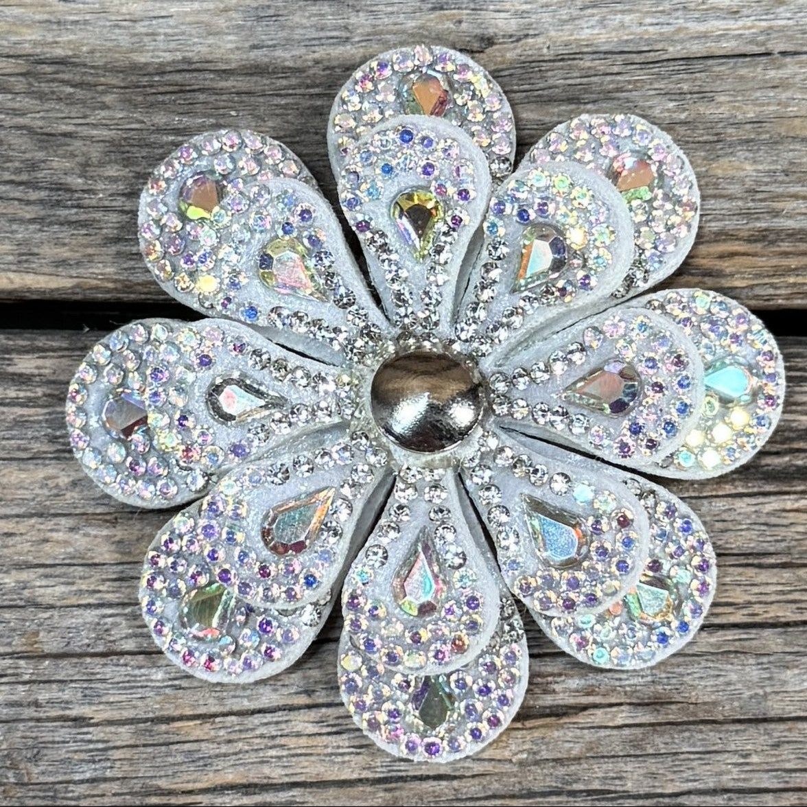 Teardrop Flower Rhinestone Rosette