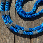Blue Nylon Barrel Racing Reins with Rhinestones #BNR103