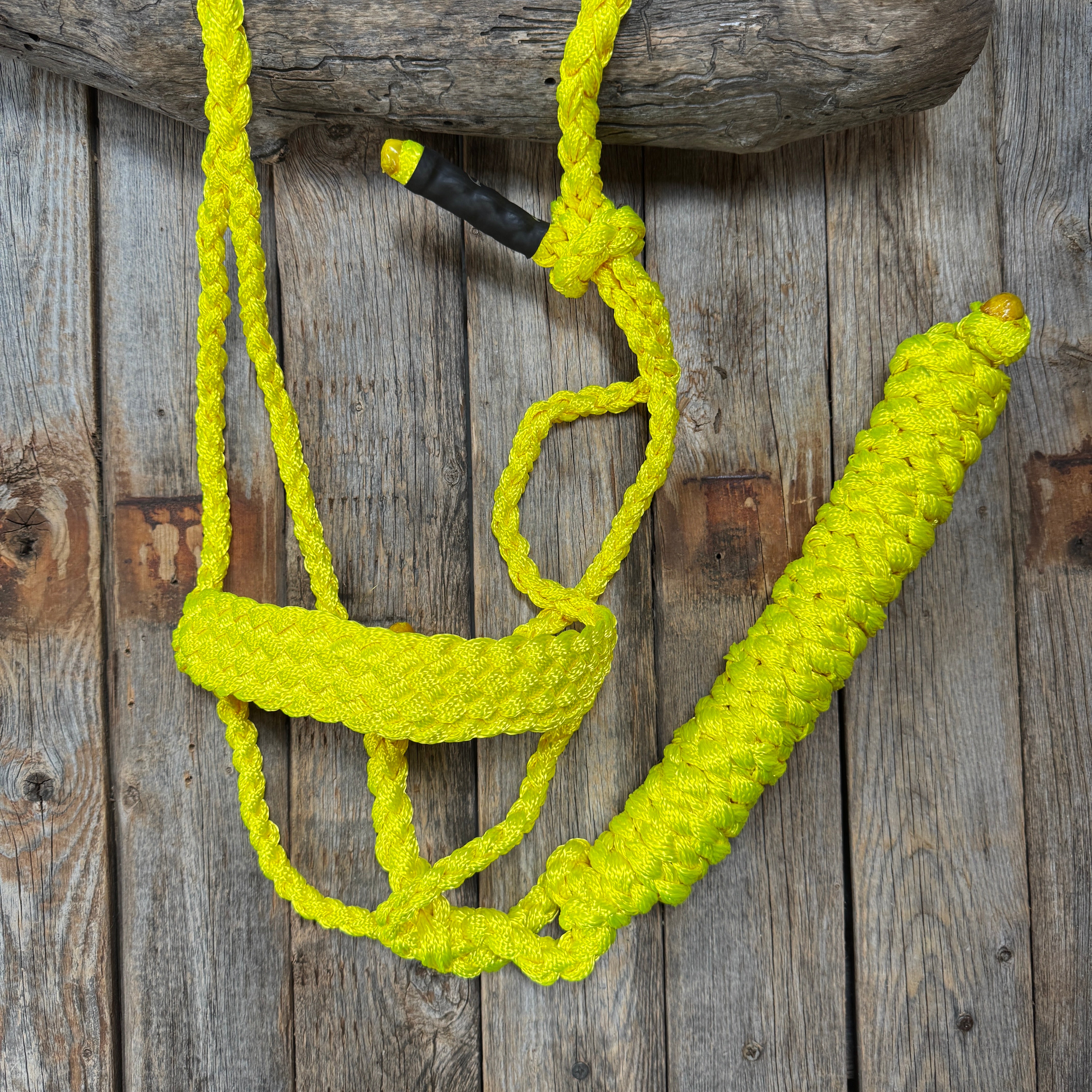 Neon Yellow Mule Tape Halter
