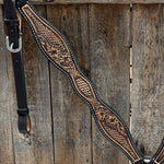 Two Tone Floral and Basketweave Breastcollar #FK402