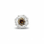 Bright Silver Topaz - Champagne Crystal Conchos | Sizes 1"- 3" | Buckles | Saddle Set | Leather Rosettes | Slide
