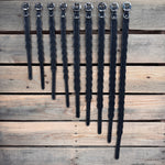 Black Genuine Leather Dog Collars Sizes 10"-28"
