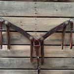 Medium Oil Braided Sunflower Browband / One Ear - Breastcollar Tack Set #BBBC649