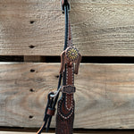 Medium Oil Braided Sunflower Browband / One Ear - Breastcollar Tack Set #BBBC649
