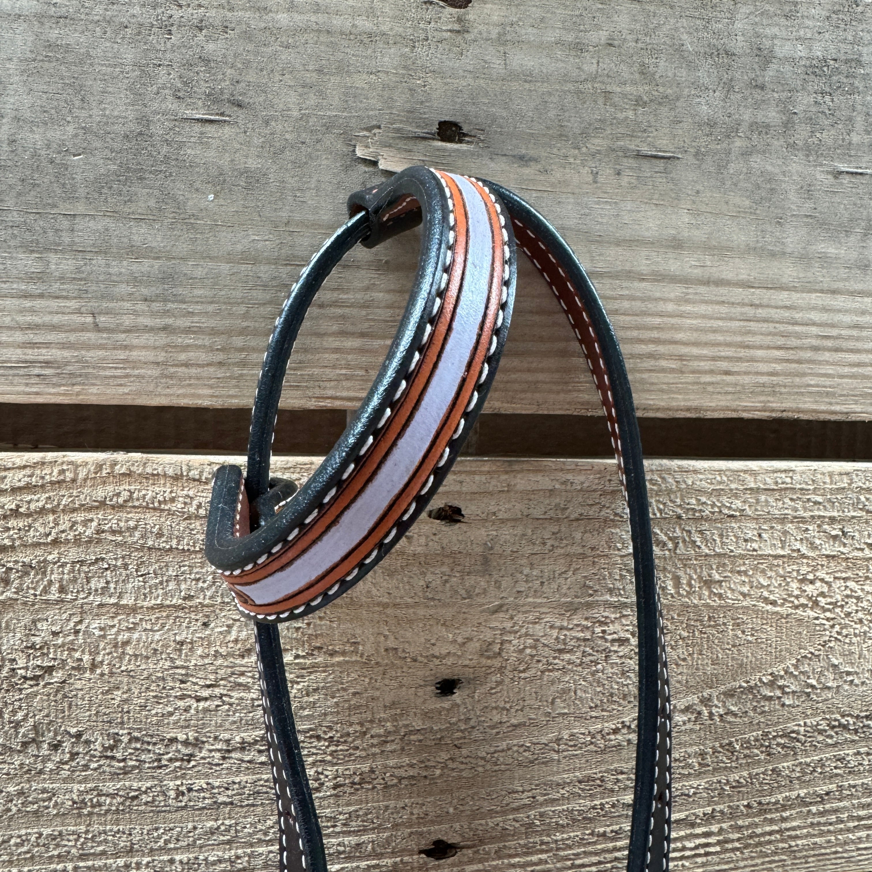 Hand Painted Floral AB Browband / One Ear - Breastcollar Tack Set #BBBC645