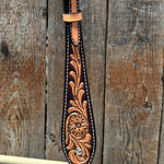 Two Tone Floral One Ear Headstall / Bridle #23080