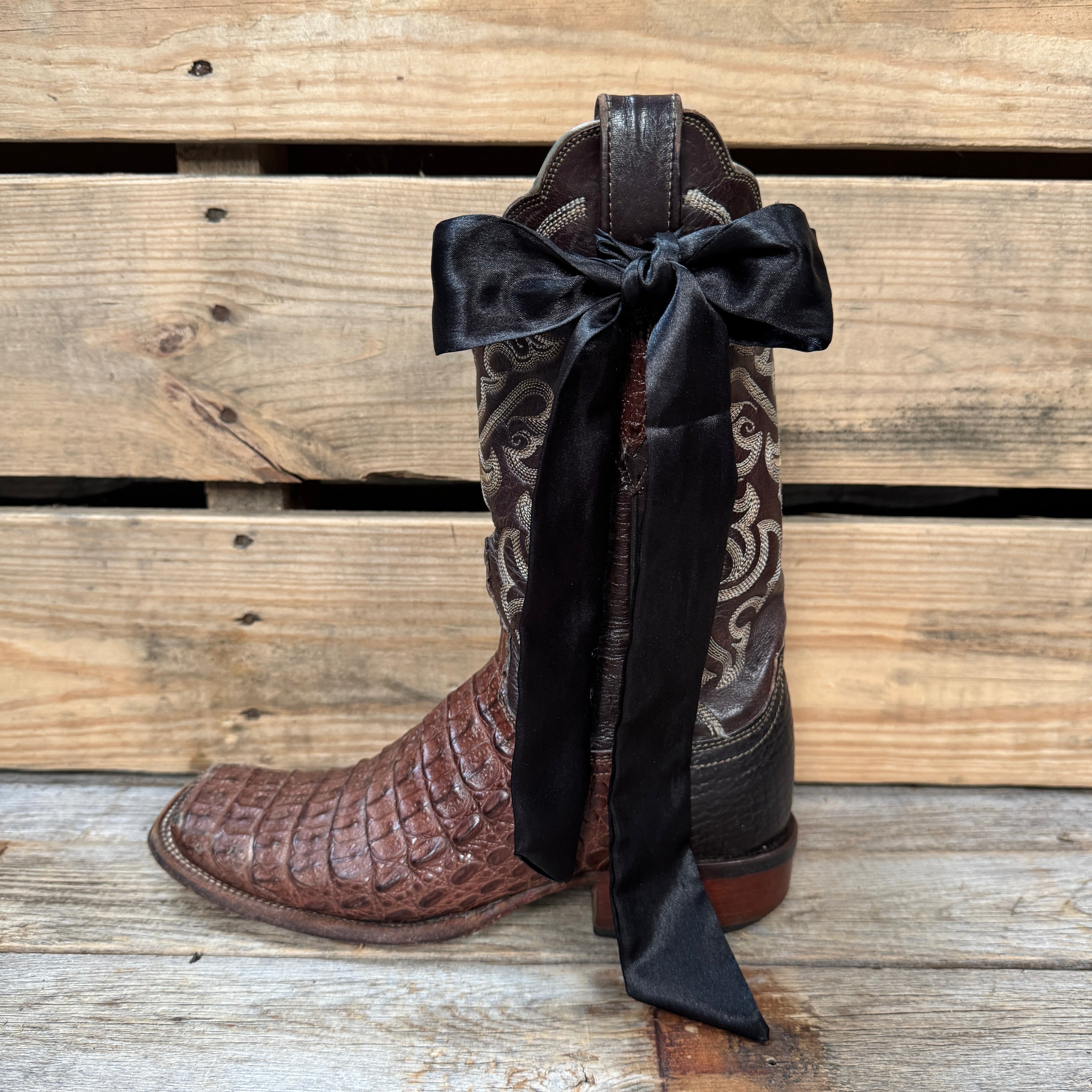Black  Western Skinny Mini Wild Rag Scarf / Cowgirl Necktie #TW300