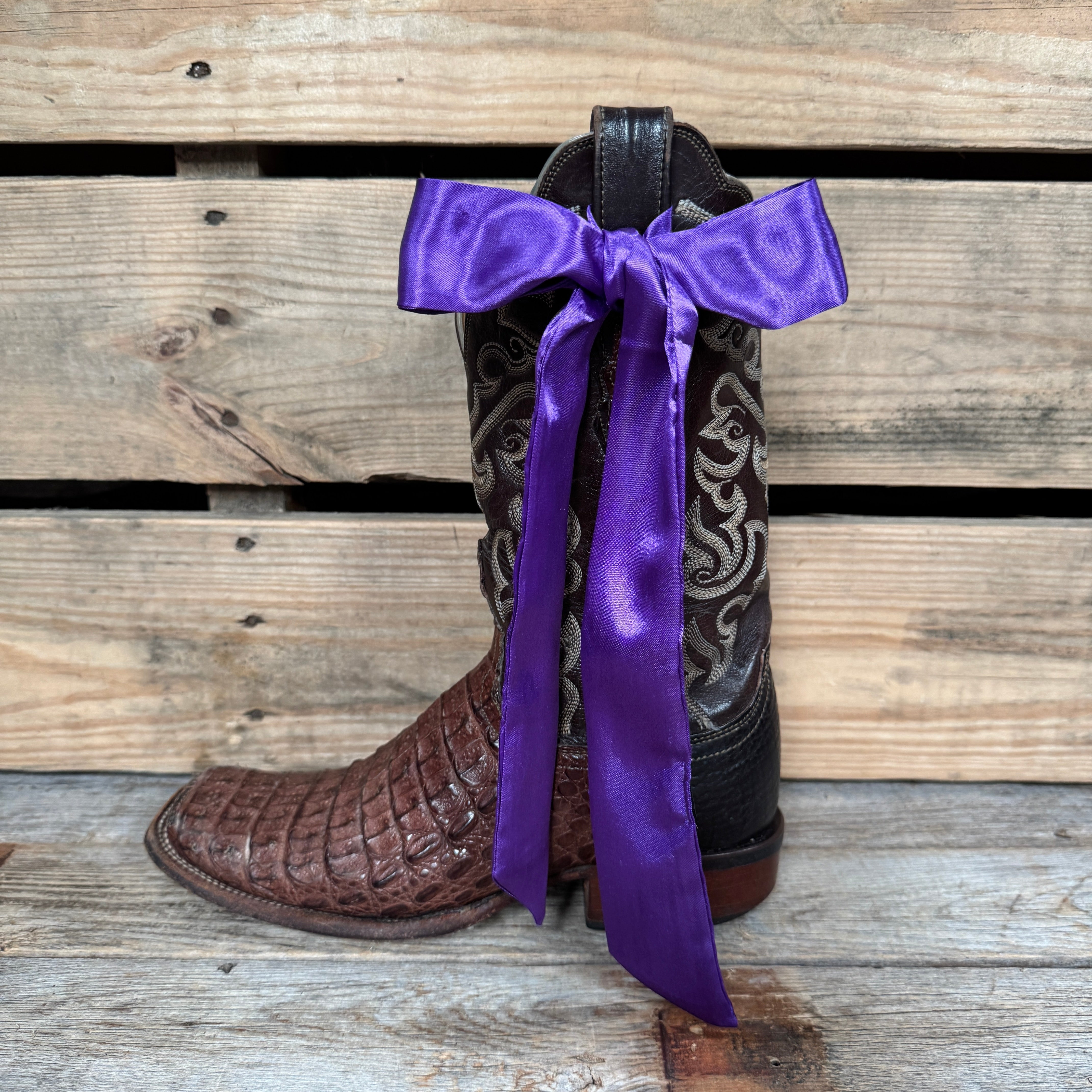 Purple Western Skinny Mini Wild Rag Scarf / Cowgirl Necktie #TW302