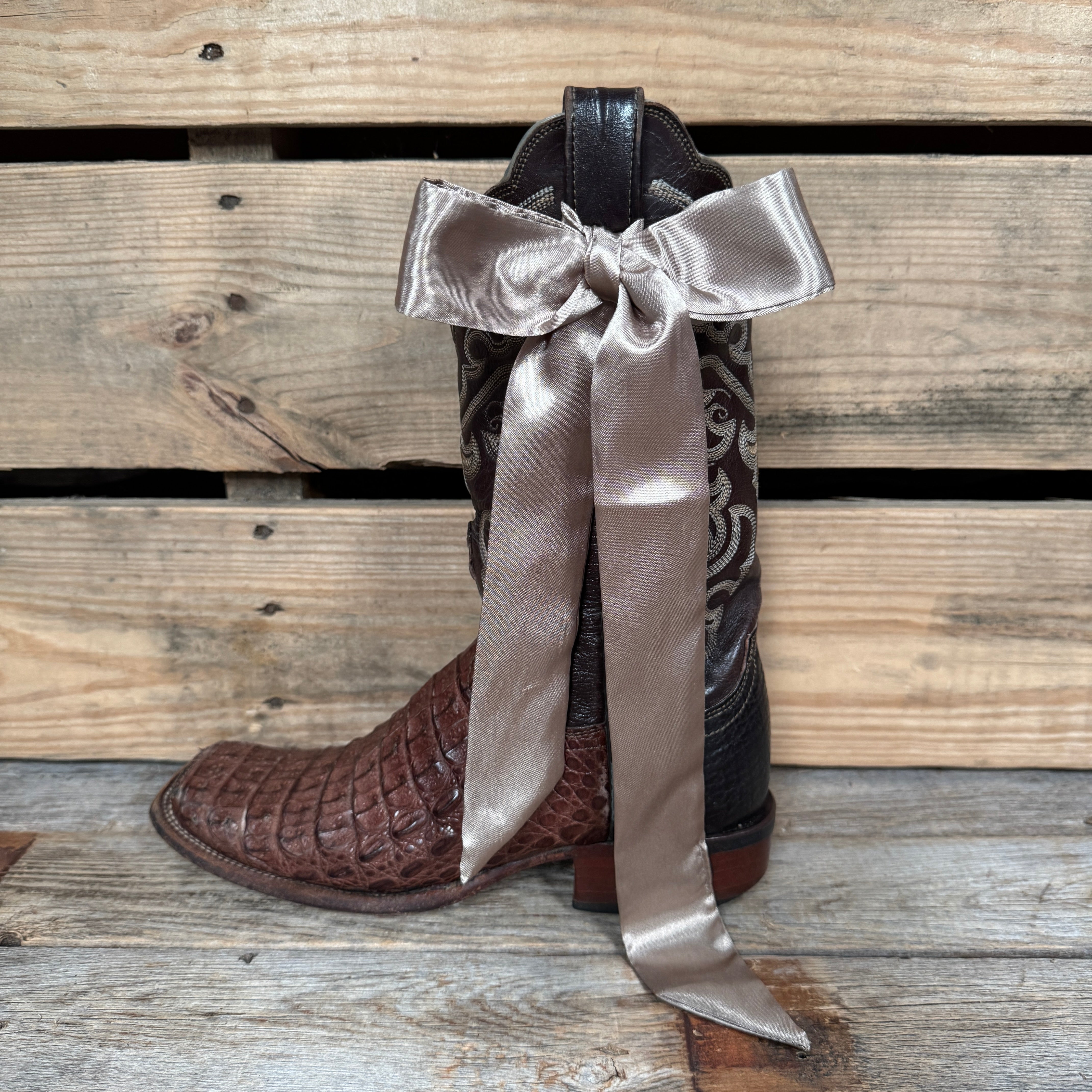 Tan Western Skinny Mini Wild Rag Scarf / Cowgirl Necktie #TW303