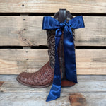 Dark Blue Western Skinny Mini Wild Rag Scarf / Cowgirl Necktie #TW307
