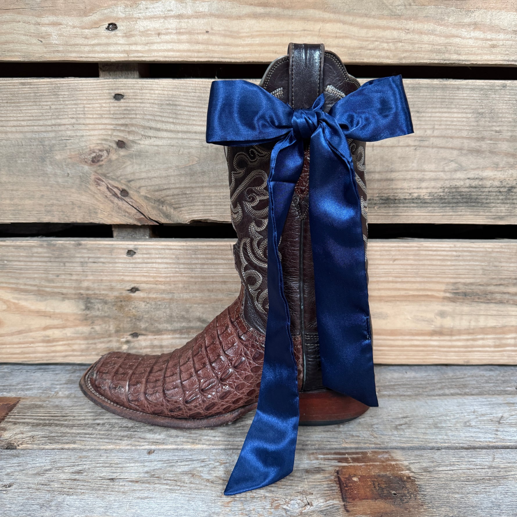 Dark Blue Western Skinny Mini Wild Rag Scarf / Cowgirl Necktie #TW307