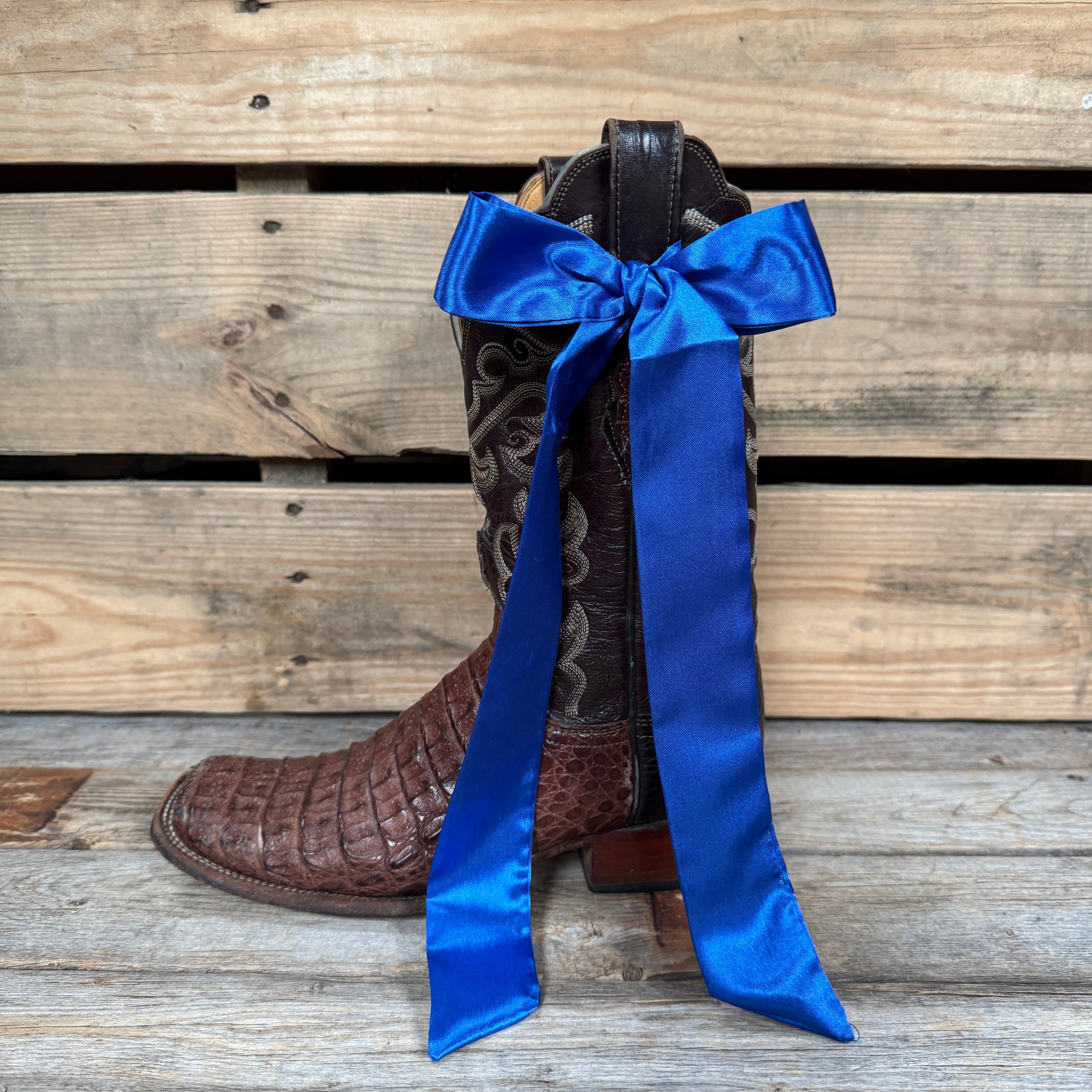 Electric Blue Western Skinny Mini Wild Rag Scarf / Cowgirl Necktie  #TW308
