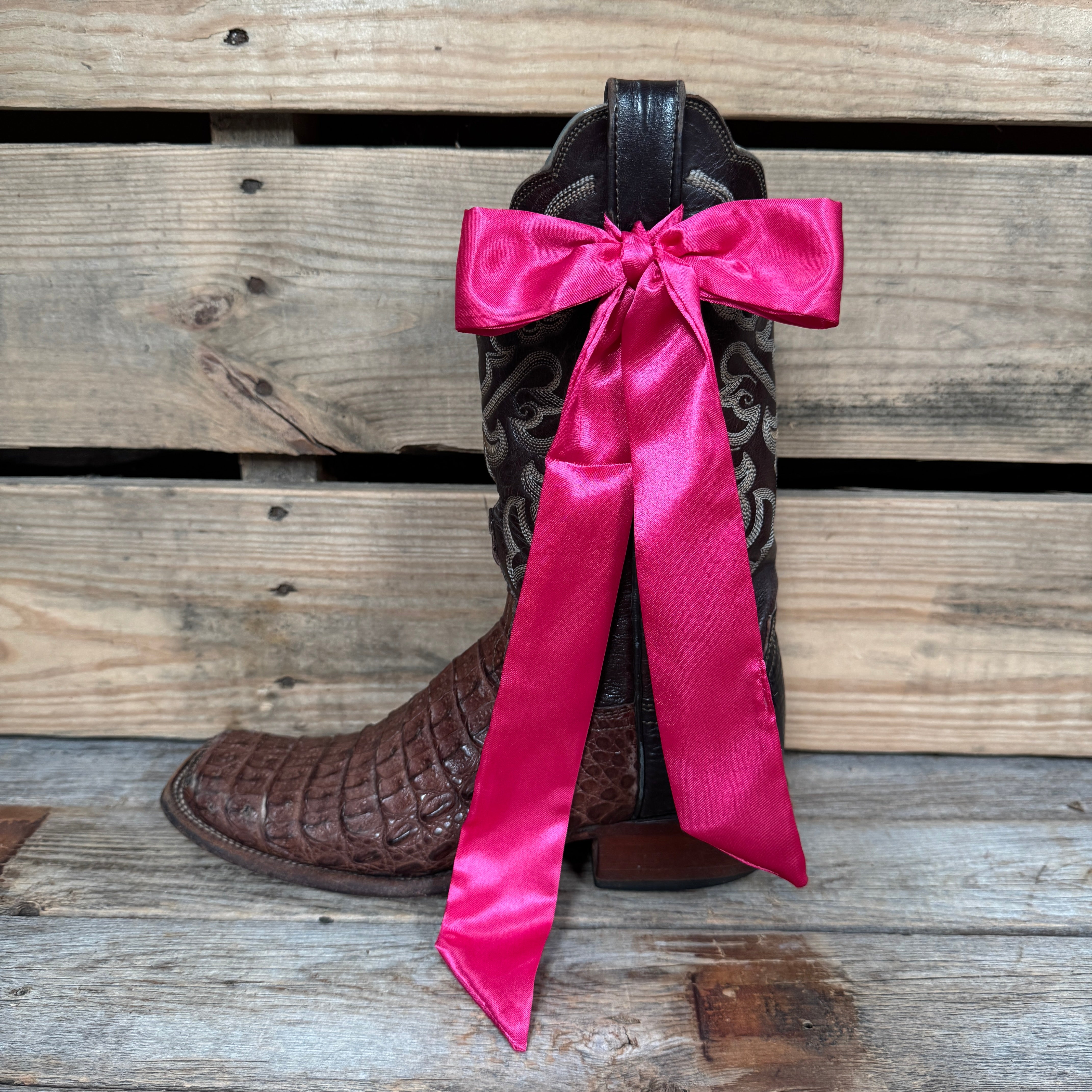 Hot Pink Western Skinny Mini Wild Rag Scarf / Cowgirl Necktie #TW309