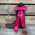 Hot Pink Western Skinny Mini Wild Rag Scarf / Cowgirl Necktie #TW309