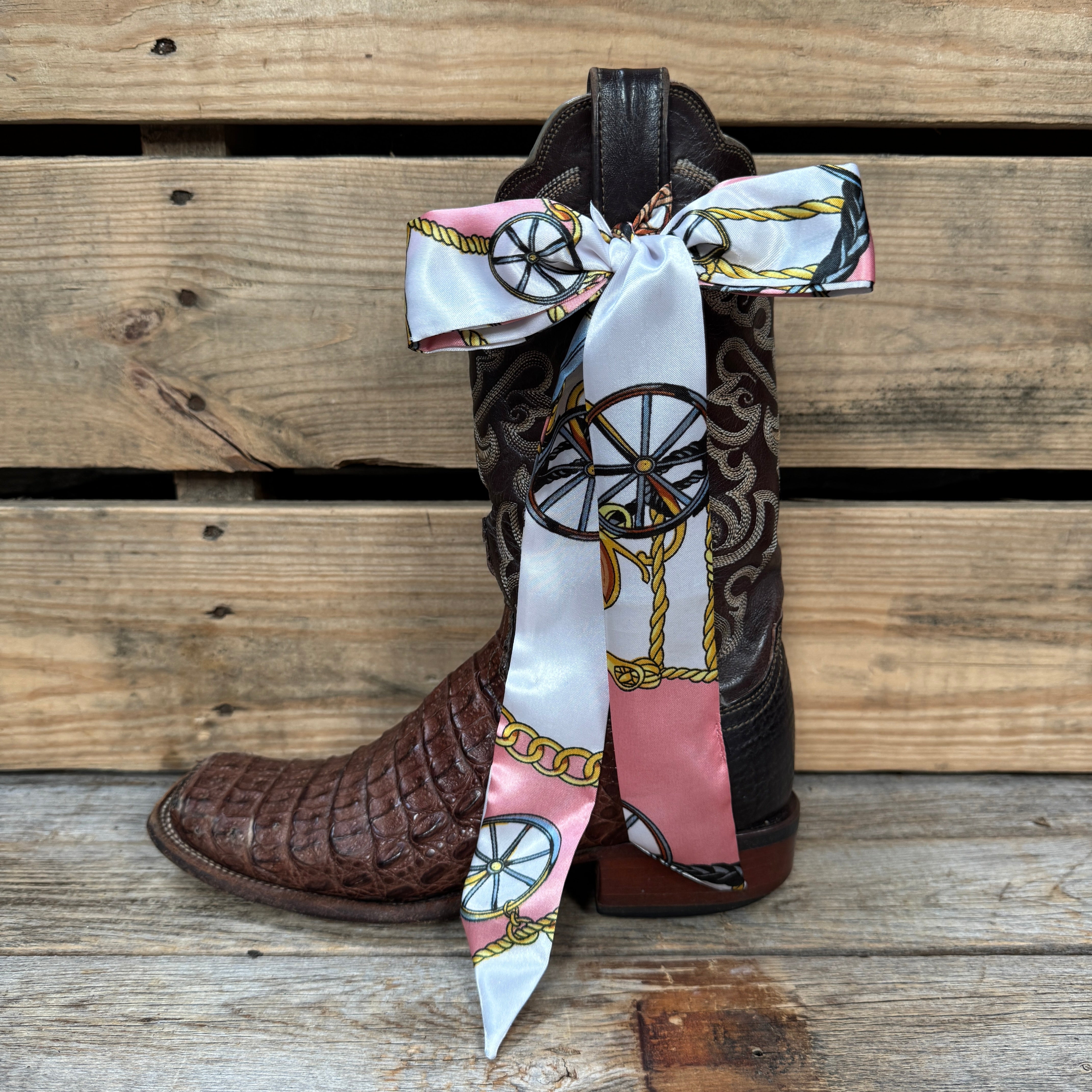Pink Western Skinny Mini Wild Rag Scarf / Cowgirl Necktie #TW321