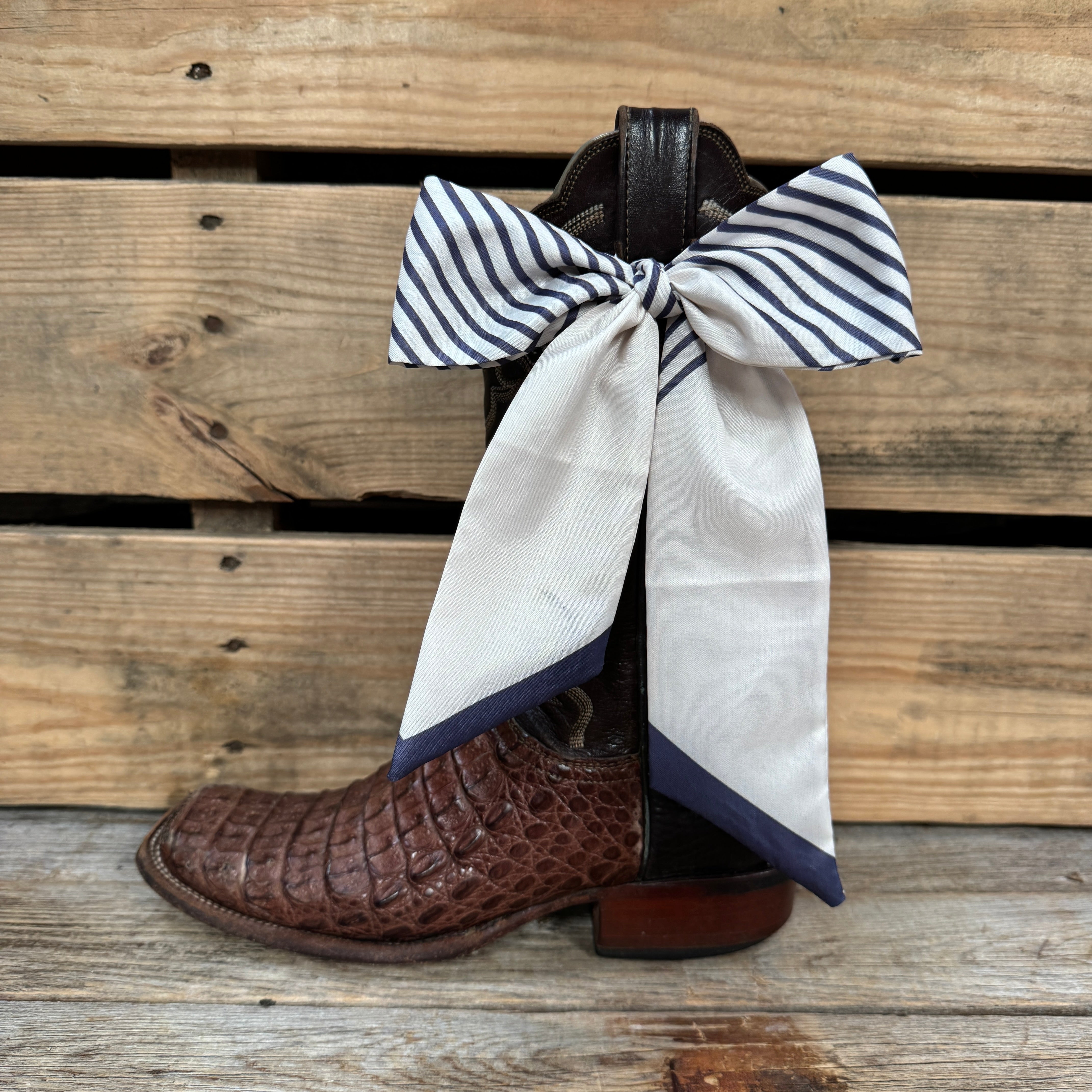 Cream Western Skinny Mini Wild Rag Scarf / Cowgirl Necktie #TW100
