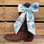 Blue Western Skinny Mini Wild Rag Scarf / Cowgirl Necktie #TW117