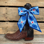 Blue Western Skinny Mini Wild Rag Scarf / Cowgirl Necktie  #TW126