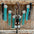 Teal Diamond Turquoise and AB Browband / One Ear - Breastcollar Tack Set #BBBC484