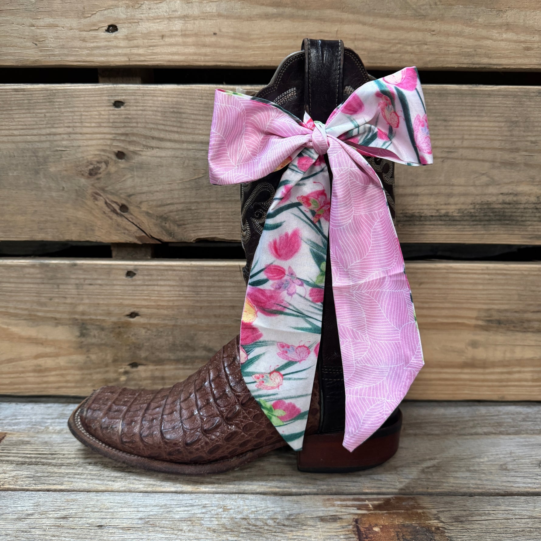 Pink Western Skinny Mini Wild Rag Scarf / Cowgirl Necktie  #TW144