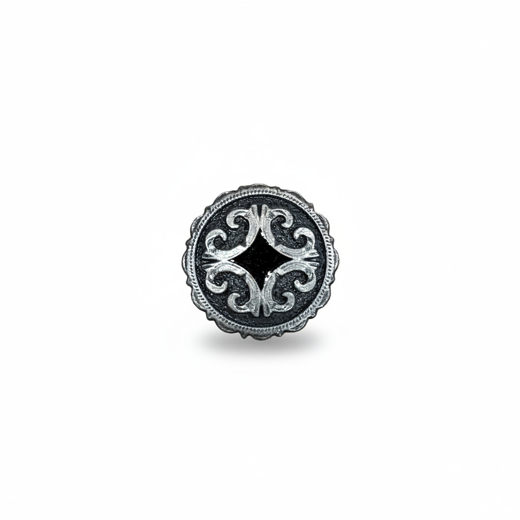 Black Diamond Antique Silver Western Concho W213