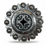Black Diamond Antique Silver Western Concho W213
