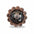 Antique Silver with Copper Flower Western Concho W217
