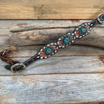 Light Oil Buckstitch Wither Strap #WS114