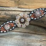 Light Oil Buckstitch Wither Strap #WS116
