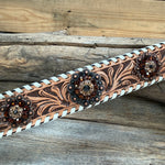 Light Oil Whipstitch Wither Strap #WS122