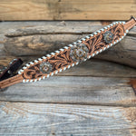 Light Oil Whipstitch Wither Strap #WS123