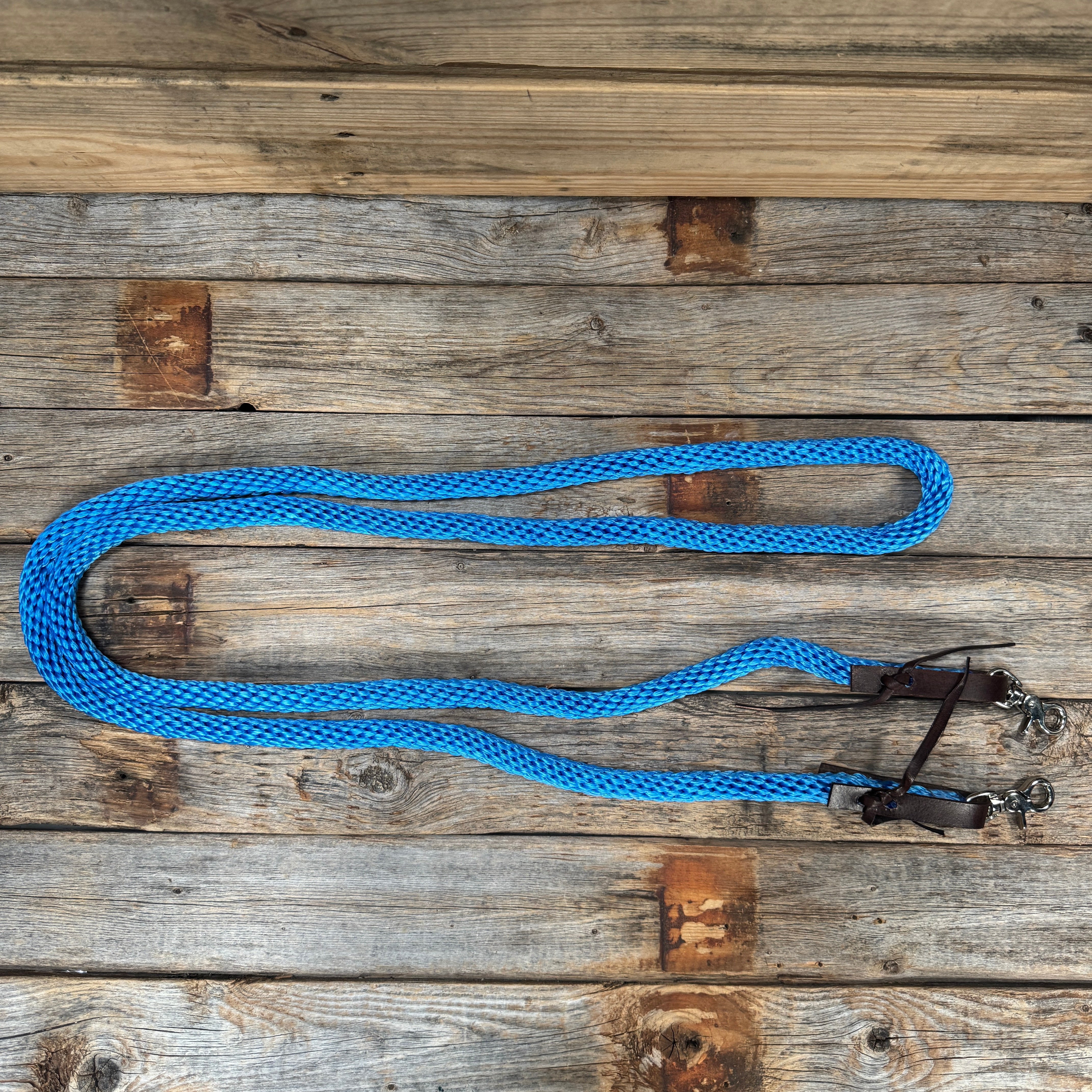 Blue Nylon Barrel Racing Reins #NR103