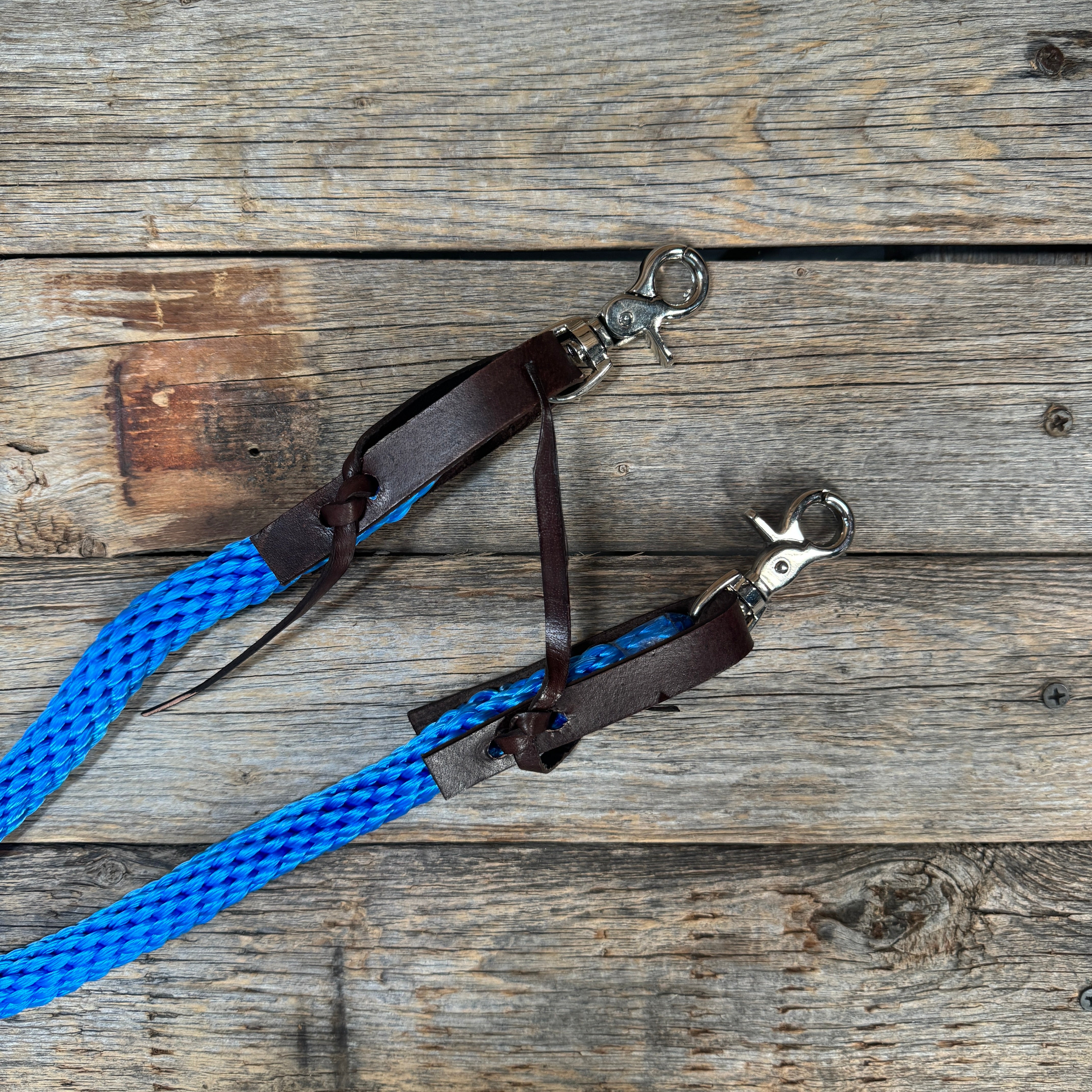 Blue Nylon Barrel Racing Reins #NR103