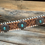 Light Oil Whipstitch Wither Strap #WS119