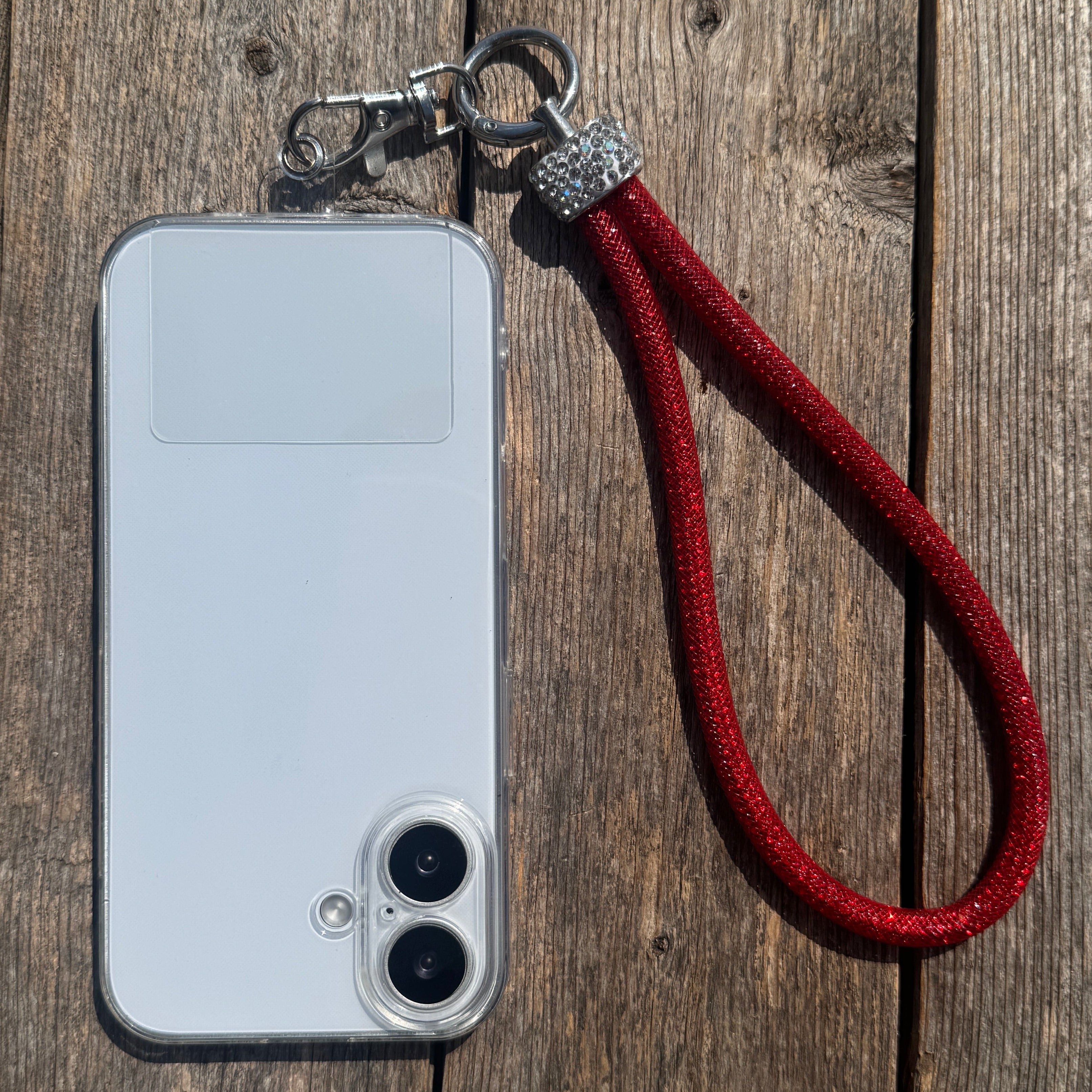 Red Rhinestone Cell Phone Wristlet #CPW100