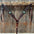 Dark Oil Hand Painted Antique Silver Turquoise Browband/One Ear and  Breastcollar Tack Set #BBBC555