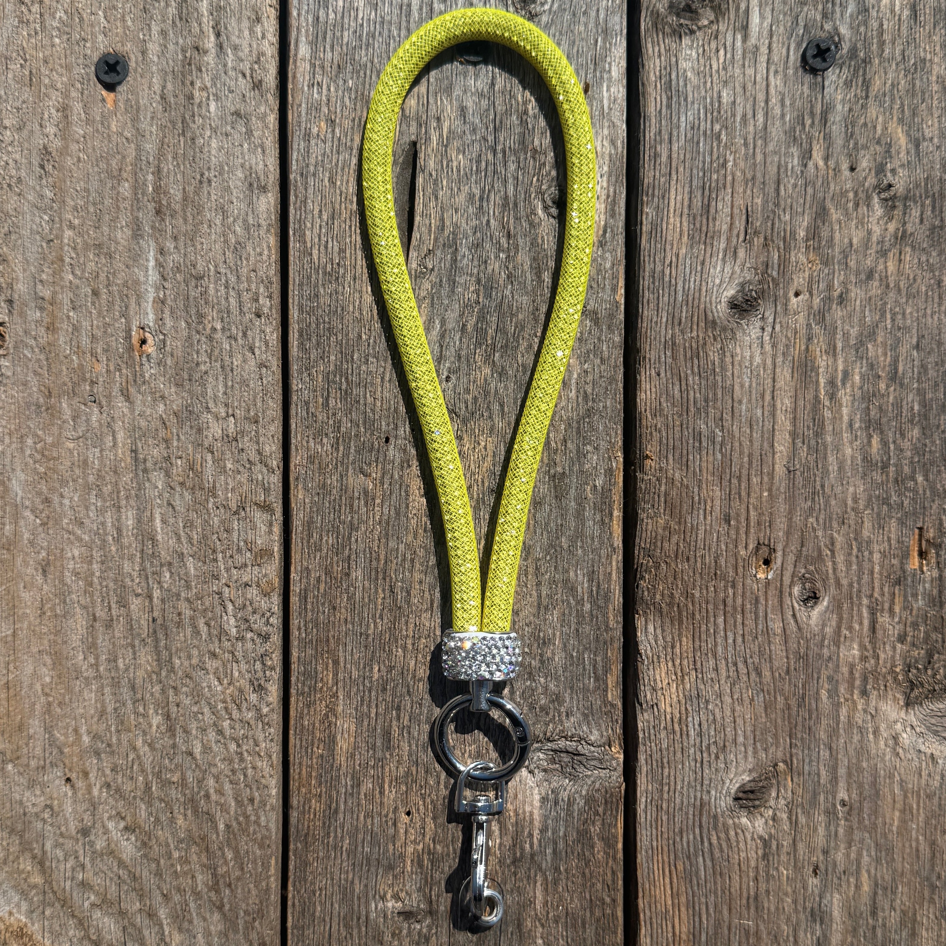 Yellow Rhinestone Cell Phone Wristlet #CPW102