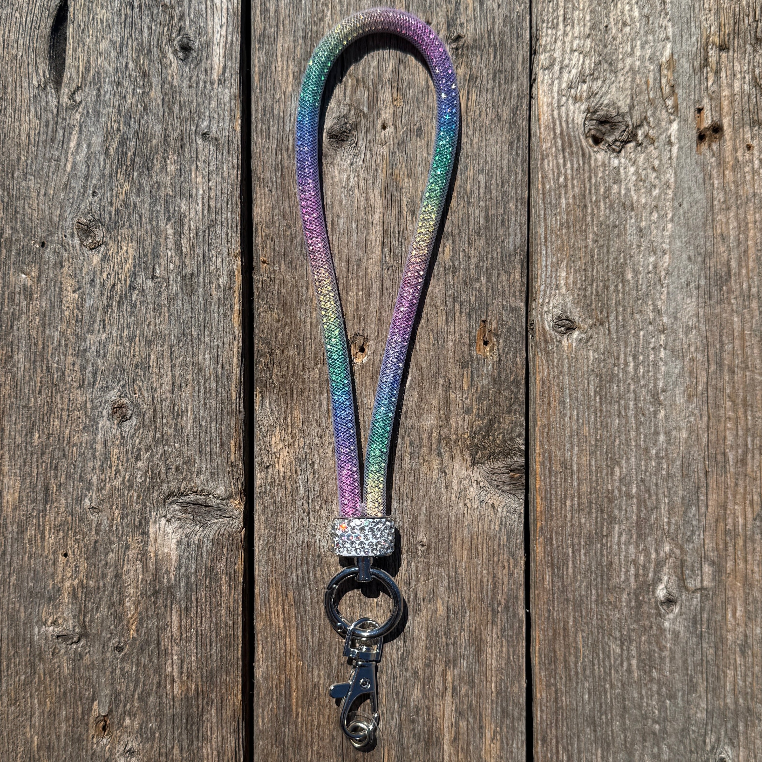 Rainbow Rhinestone Cell Phone Wristlet #CPW103