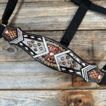 Black Nylon Halter with Cowhide Leather Noseband #NH115